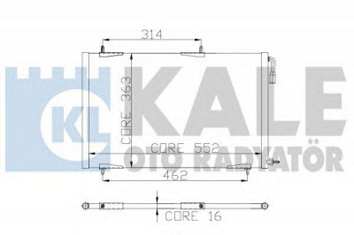 KALE OTO RADYATOR 248400 -  Конденсатор, кондиционер